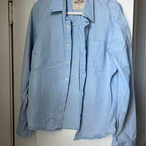 Hollister Sky Blue Casual Shirt